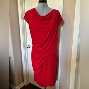 Michael Kors Drape Dress, Red, Size L